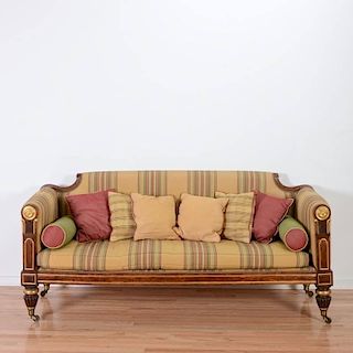 Nice William IV parcel gilt carved rosewood sofa
