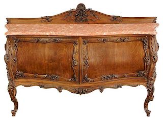 Provincial Louis XV Style Carved Sideboard