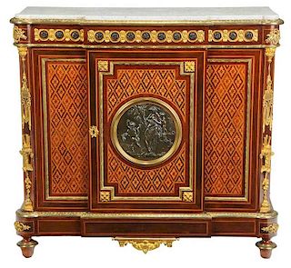 Louis Philippe Inlaid and Bronze-Mounted Cabinet
