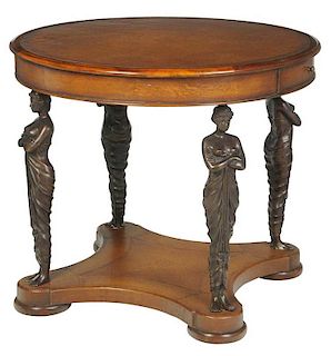 Empire Style Center Table by Theodore Alexander