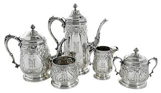 Five Piece Sterling Coffee Service
