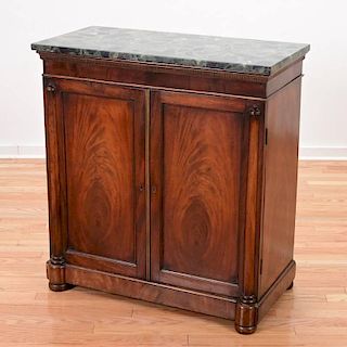 Victorian mahogany marble top cabinet
