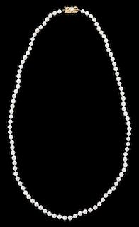 Mikimoto 18kt. Pearl Necklace