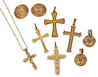 16 Pieces Assorted Gold Jewelry