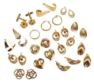 Group Assorted Gold Jewelry