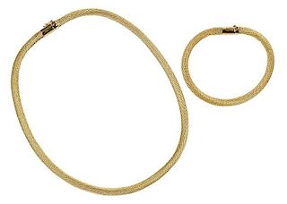 14kt. Necklace and Bracelet