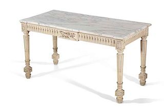 An Italian Neoclassical style painted side table