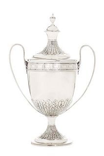A George III sterling silver covered cup, Bateman