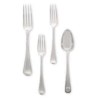 A group of  English sterling silver flatware