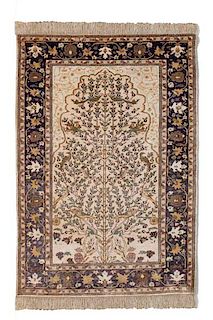 An Afghan tree of life rug