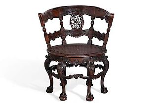 A Dutch Colonial burgomeisterïs chair
