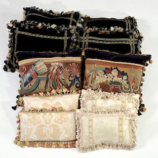 Decorative pillows removed from a Greenwich, Conn. Estate