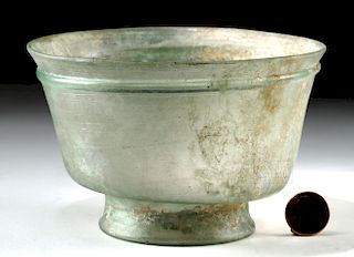 Pretty Roman Glass Footed Bowl