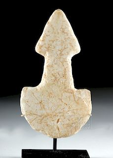 Fine Anatolian Kusura Marble Idol w/ Triangular Head