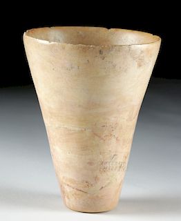 Ancient Bactrian Conical Alabaster Cup