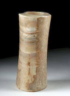 Rare Bactrian Alabaster Pillar Idol