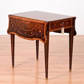 Nice George III satinwood inlaid pembroke table