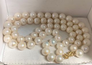  South Sea Pearl 18K Double Strand Choker Necklace