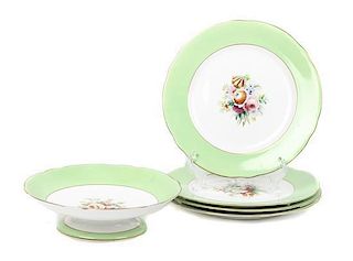A Continental Partial Dinner Service, Diameter of plates 9 inches.