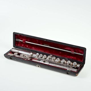 George W. Haynes sterling silver D flat piccolo