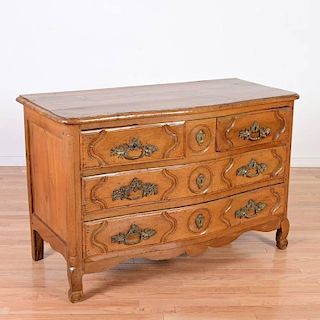 Louis XV provincial carved fruitwood commode