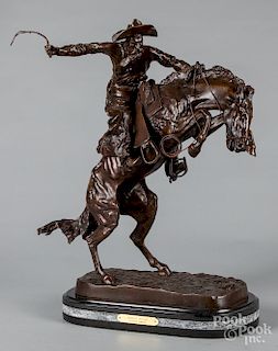 Bronze Bronco Buster, after Frederic Remington