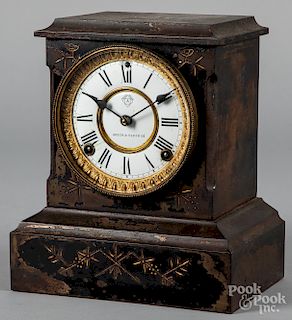 Ansonia iron shelf clock
