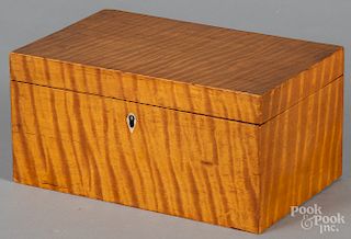 Tiger maple dresser box