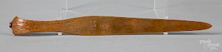 Arts and Crafts copper letter opener by Roycroft