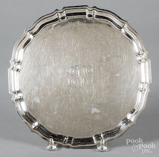 Gorham sterling silver Chippendale tray