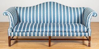 Kittinger Chippendale style mahogany sofa