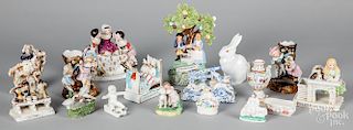 Large collection of porcelain figures.