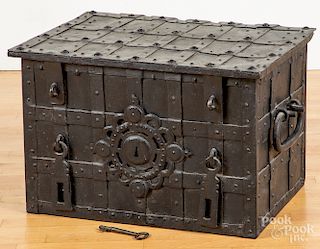 German iron lock box