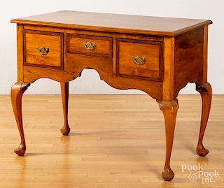 New England Queen Anne maple high chest base