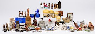 Large group of dollhouse accessories.