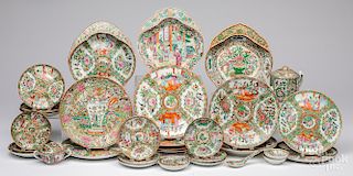 Group of Chinese export rose medallion porcelain