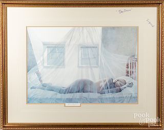Andrew Wyeth signed collotype