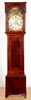 Scottish mahogany tall case clock
