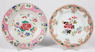 Two Chinese export porcelain plates