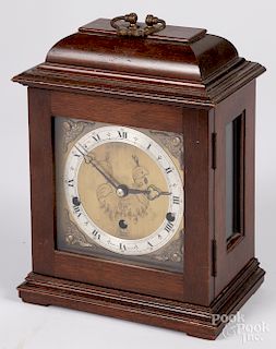 English mahogany bracket clock