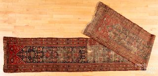 Hamadan runner, together with a mat