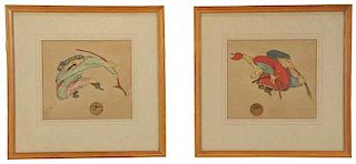 Two Anamorphic Chinese Paintings