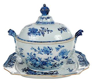 Chinese Export Tureen with Underplate