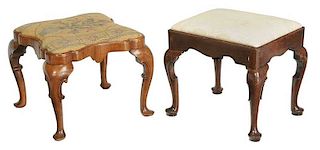 Period Queen Anne or Queen Anne Style Footstools