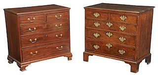 Two Similar Period Georgian Bachelor's Chests