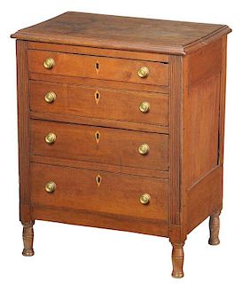 American Federal Inlaid Cherry Miniature Chest