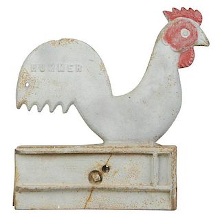 Hummer Rooster Cast Iron Windmill Weight