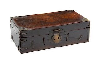 * A Rosewood Document Box Length 13 1/4 inches.