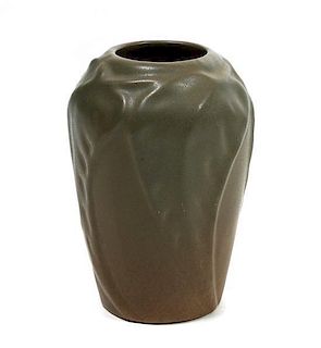 A Van Briggle Pottery Vase, Height 5 1/4 inches.
