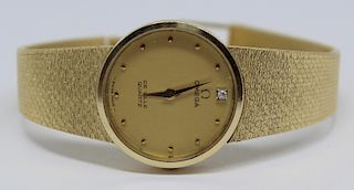 JEWELRY. Omega de Ville Ladies 14kt Gold Watch.